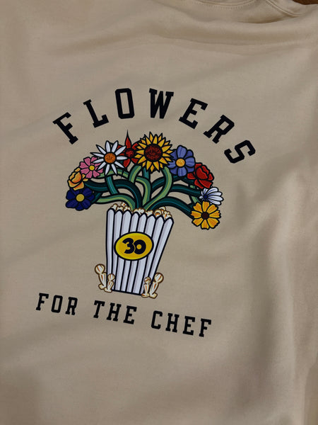 FLOWERS FOR THE CHEF HOODIE (CREAM)