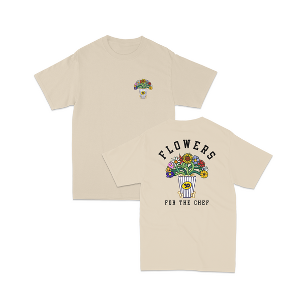 FLOWERS FOR THE CHEF TEE (CREAM)