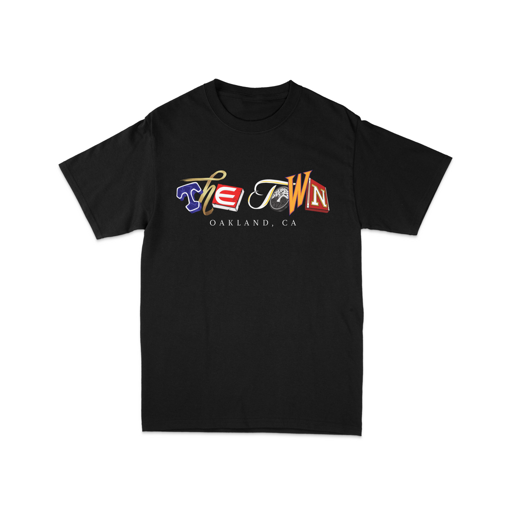 THE TOWN MIXED FONT TEE