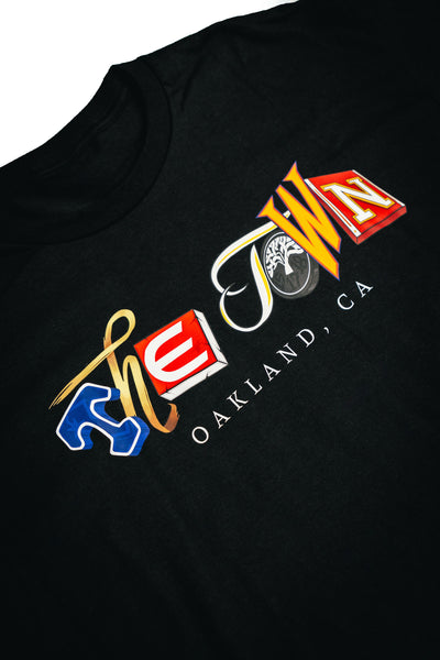 THE TOWN MIXED FONT TEE