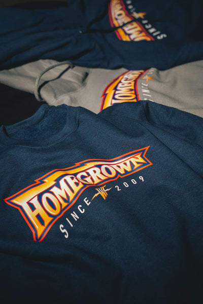 HOMEGROWN CREWNECK SWEATER - NAVY